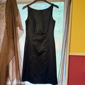 David's Bridal Classic Black Midi Dress Women’s Size 8